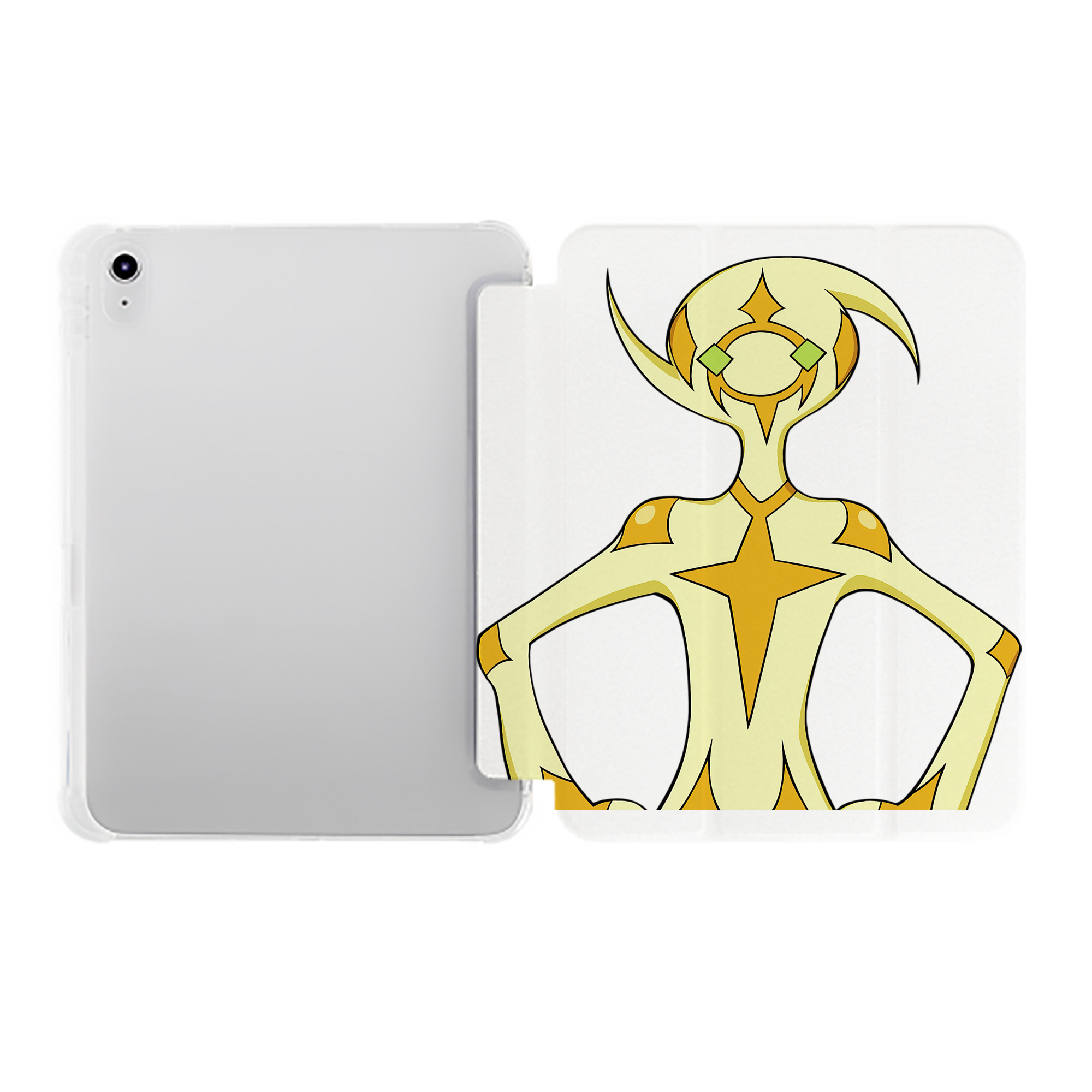 （画像用） 遊☆戯☆王 Yu-Gi-Oh! IPad ケース ペン収納付き 三つ折りスタンド PUレザー×シリコン 対応機種9.5/10.5/10.9インチ